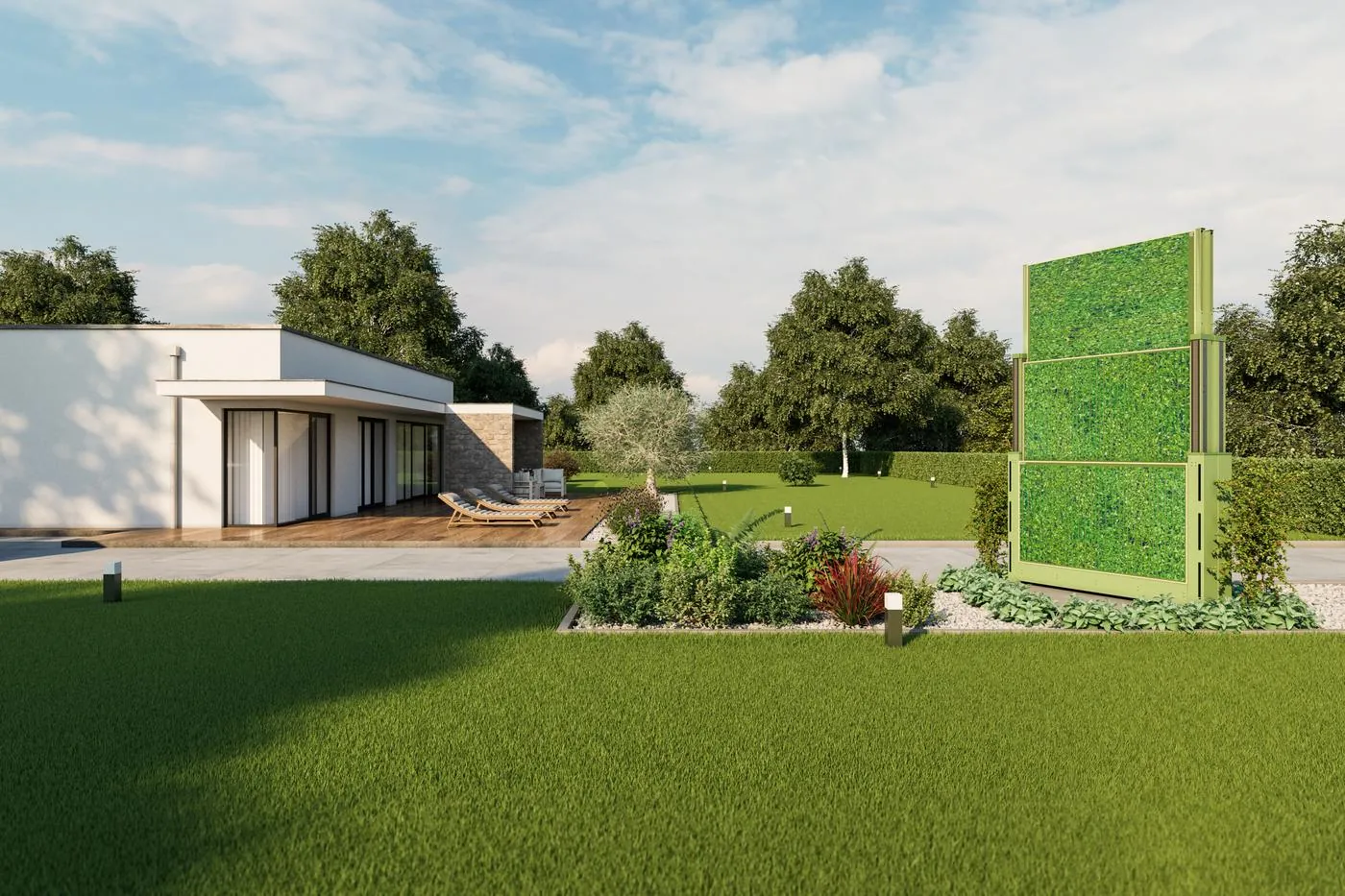 Sipario Green, con verde verticale